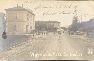 Cartolina d'epoca - Viguzzolo (Alessandria). Via XX Settembre 1904