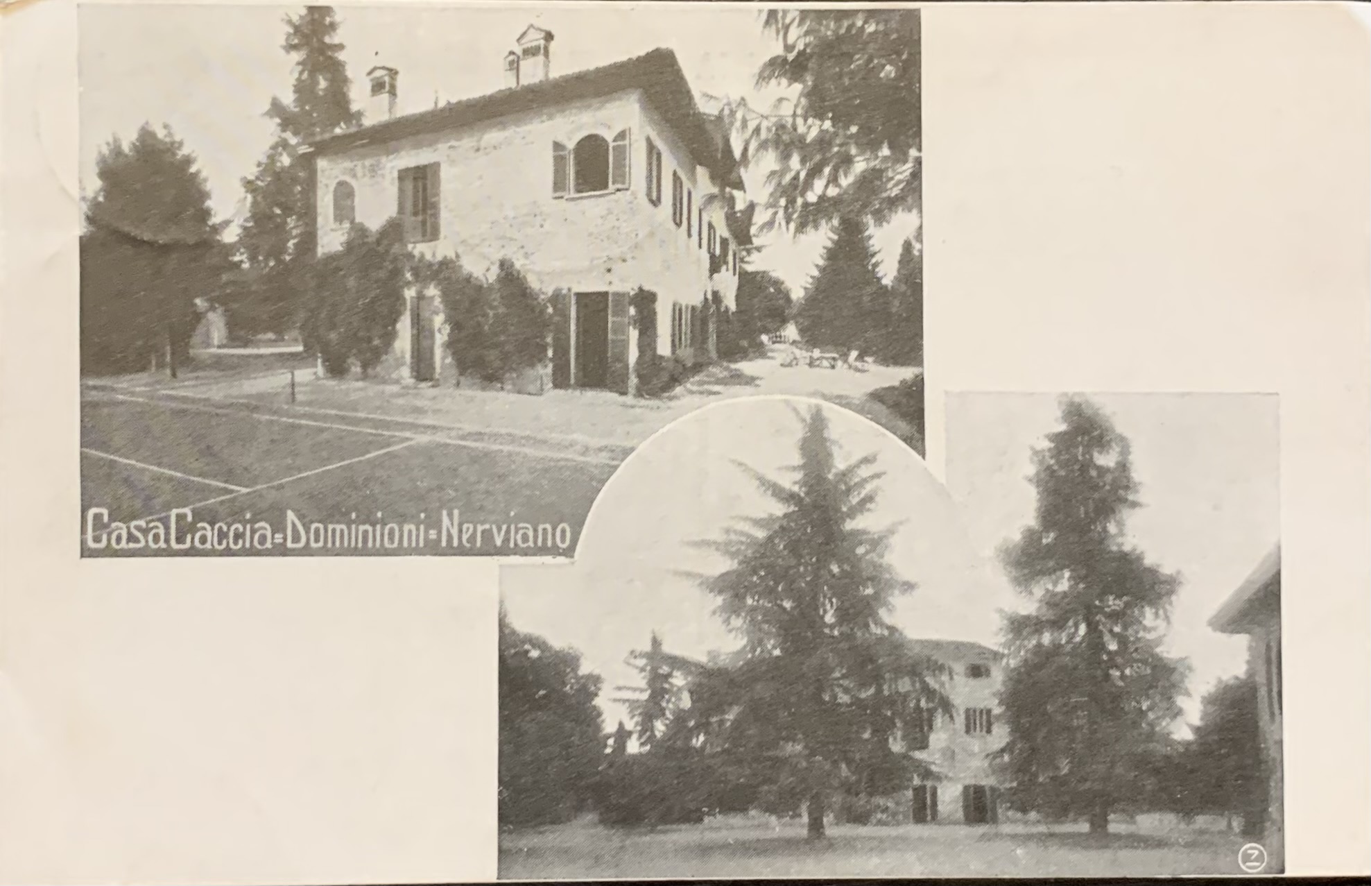 Cartolina d'epoca - Nerviano (Milano). Casa Caccia Dominioni 1914 - immagine 1