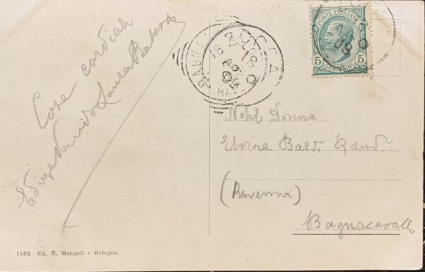 Cartolina d'epoca - Zocca (Modena). Piazza 1909