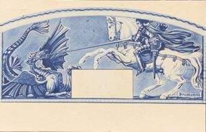 Cartolina d'epoca - Associazione Arma di Cavalleria Gruppo Ligure 1934 (Antonio Morera)