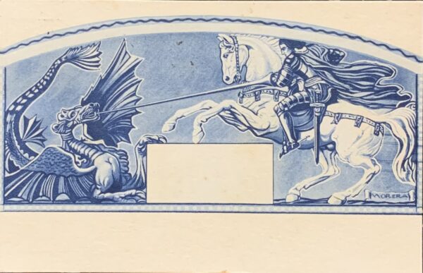 Cartolina d'epoca - Associazione Arma di Cavalleria Gruppo Ligure 1934 (Antonio Morera)