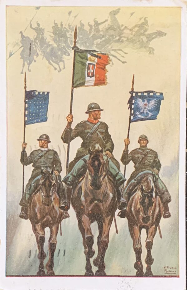 Cartolina d'epoca - Associazione dell'Arma di Cavalleria 1935 (Vittorio Pisani)