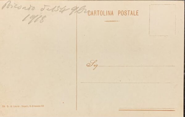 Cartolina d'epoca - Esercito Italiano (Genio). Trieste - Castello di Miramar 1918