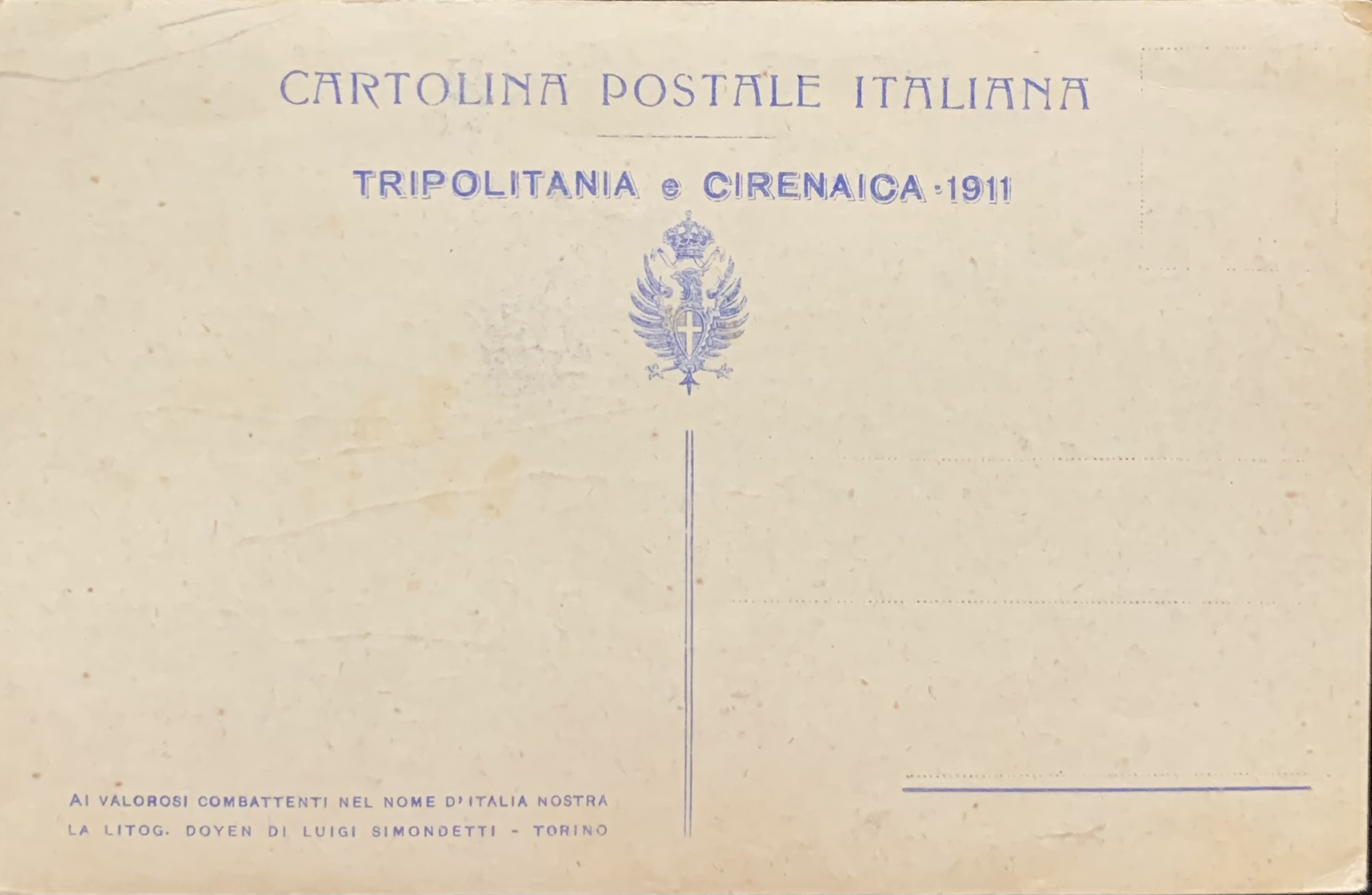 Cartolina d'epoca - Guerra Italo-Turca. Tripolitania e Cirenaica 1911 (Alberto Rossi) - immagine 2