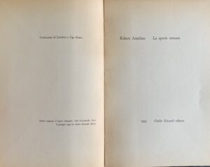 Antelme, Robert - La specie umana   [Einaudi Torino, 1954] - immagine 3