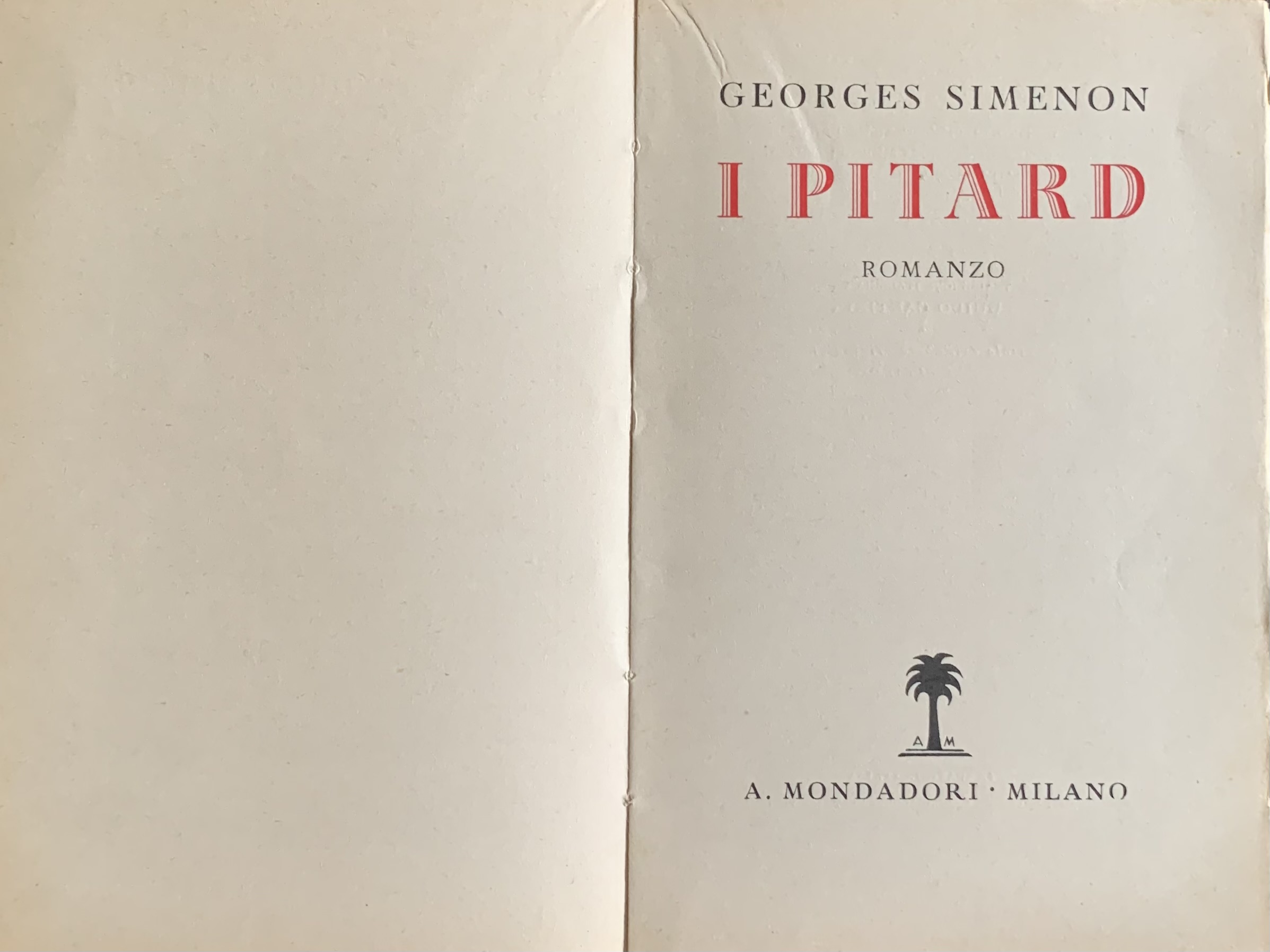 Simenon, Georges - I Pitard   [Mondadori Milano, 1937] - immagine 3