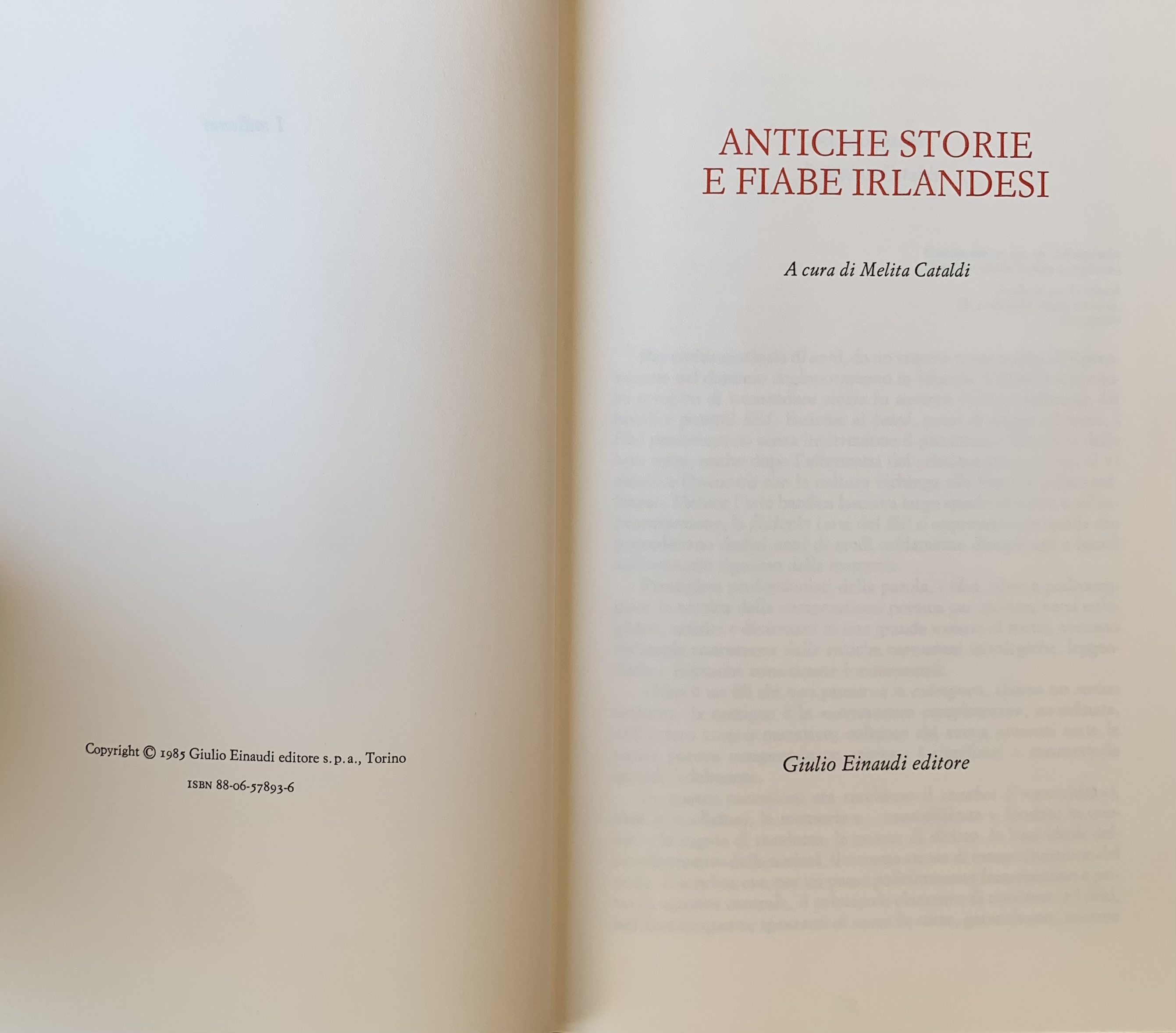 Cataldi, Melita (a cura di) - Antiche storie e fiabe irlandesi   [Einaudi Torino, 1985] - immagine 4