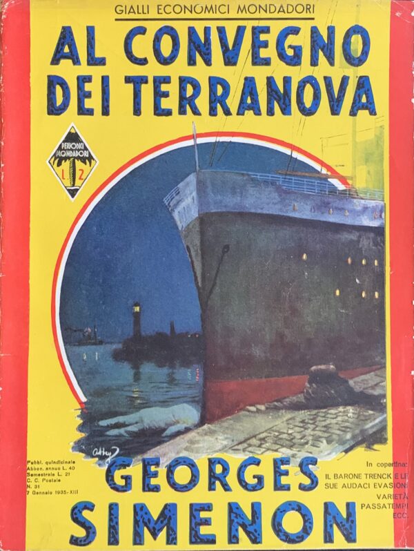 Simenon, Georges - Al convegno dei Terranova   [Mondadori Milano, 1935]