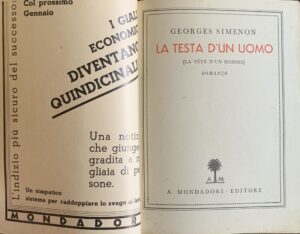 Simenon, Georges - La testa di un uomo   [Mondadori Milano, 1933] - immagine 3