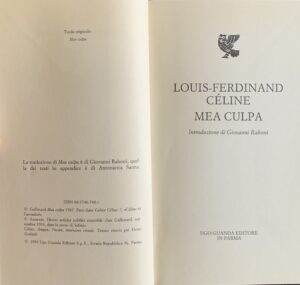 Céline, Louis-Ferdinand - Mea culpa   [Guanda Parma, 1994] - immagine 3