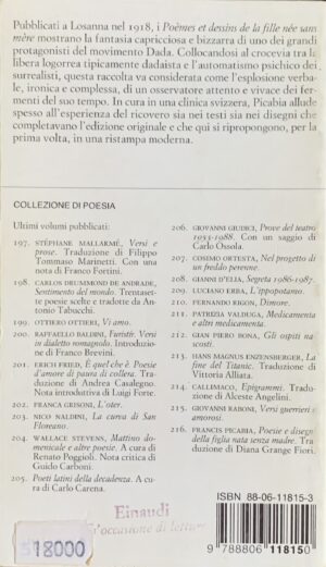 Picabia, Francis - Poesie e disegni della figlia nata senza madre   [Einaudi Torino, 1990] - immagine 2