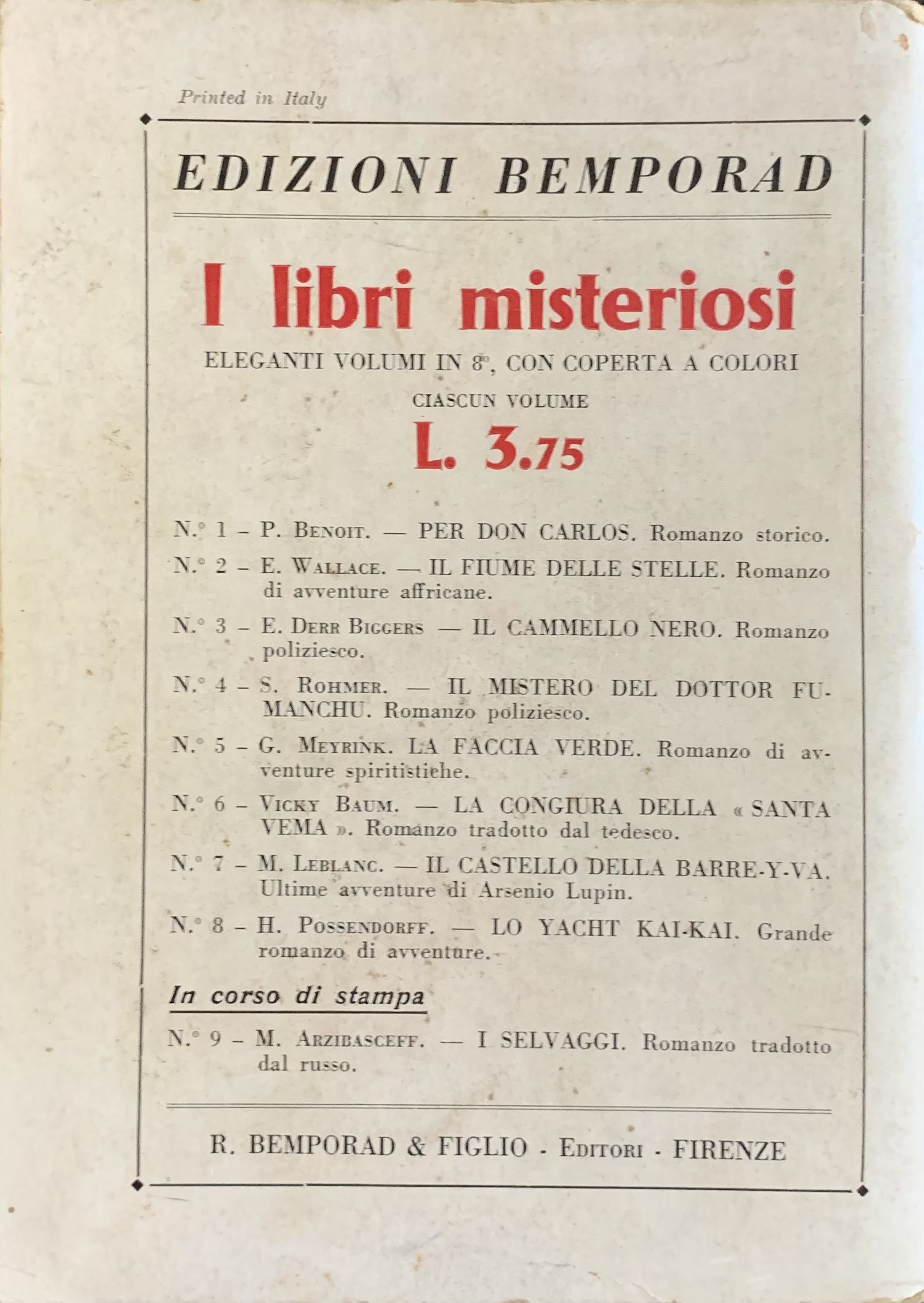 Possendorf, Hans - Lo Yacht Kai-Kai   [Bemporad Firenze, 1931] - immagine 2