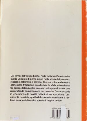 Grafton, Anthony - Falsari e critici. Creatività e finzione nella tradizione letteraria occidentale   [Einaudi Torino, 1996] - immagine 2