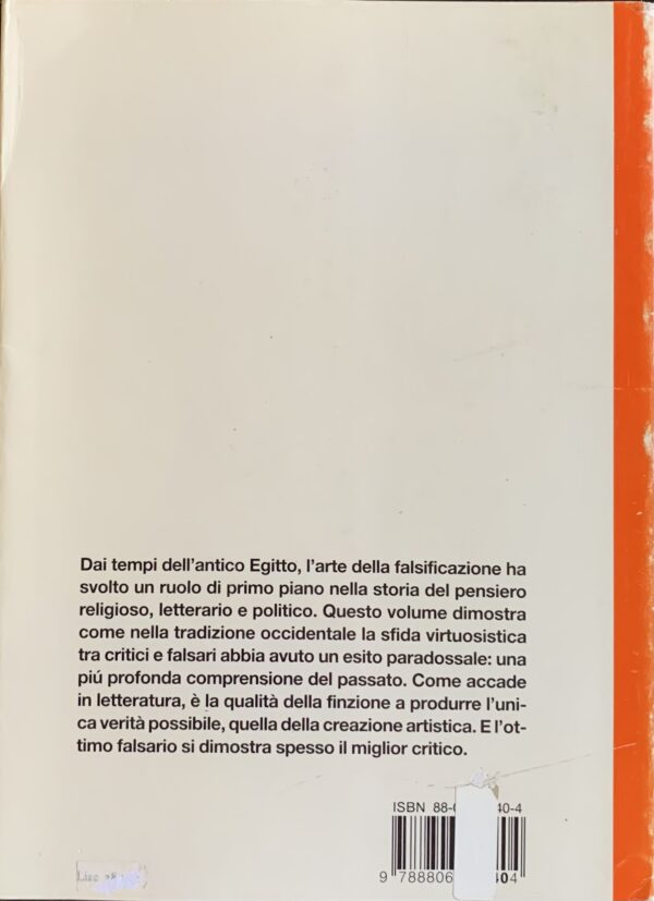 Grafton, Anthony - Falsari e critici. Creatività e finzione nella tradizione letteraria occidentale   [Einaudi Torino, 1996]
