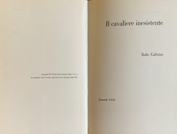 Calvino, Italo - Il cavaliere inesistente   [Einaudi Torino, 1959]