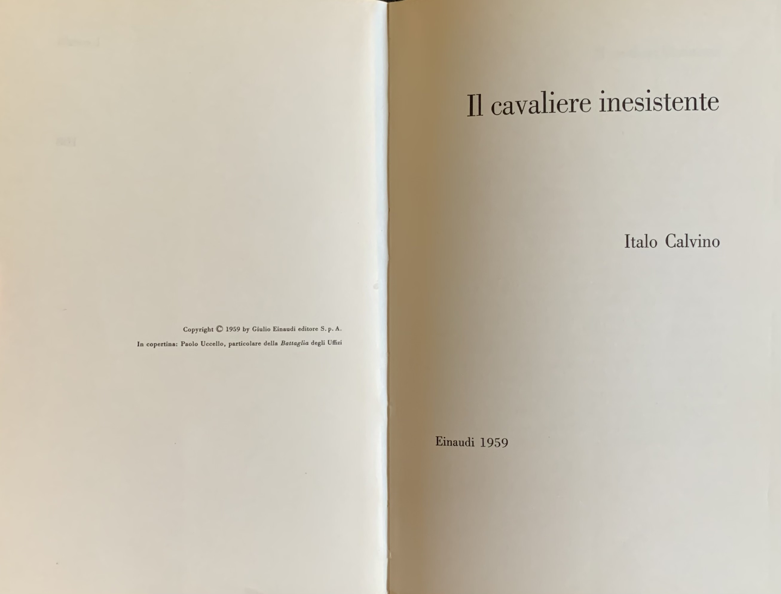 Calvino, Italo - Il cavaliere inesistente   [Einaudi Torino, 1959] - immagine 3