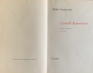 Dostoevskij, Fjòdor - I fratelli Karamàzov. 2 volumi   [Einaudi Torino, 1954] - immagine 4