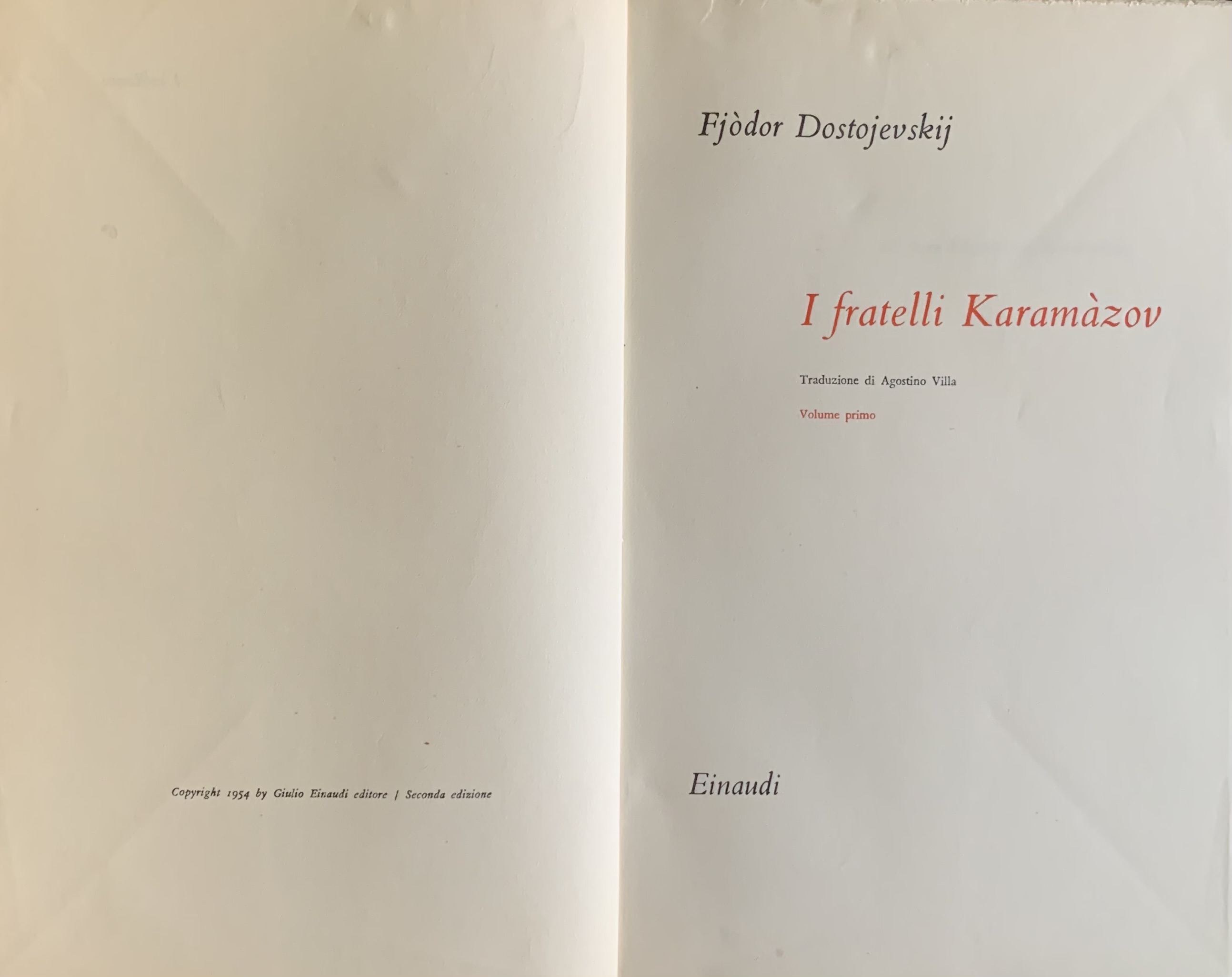 Dostoevskij, Fjòdor - I fratelli Karamàzov. 2 volumi   [Einaudi Torino, 1954] - immagine 4
