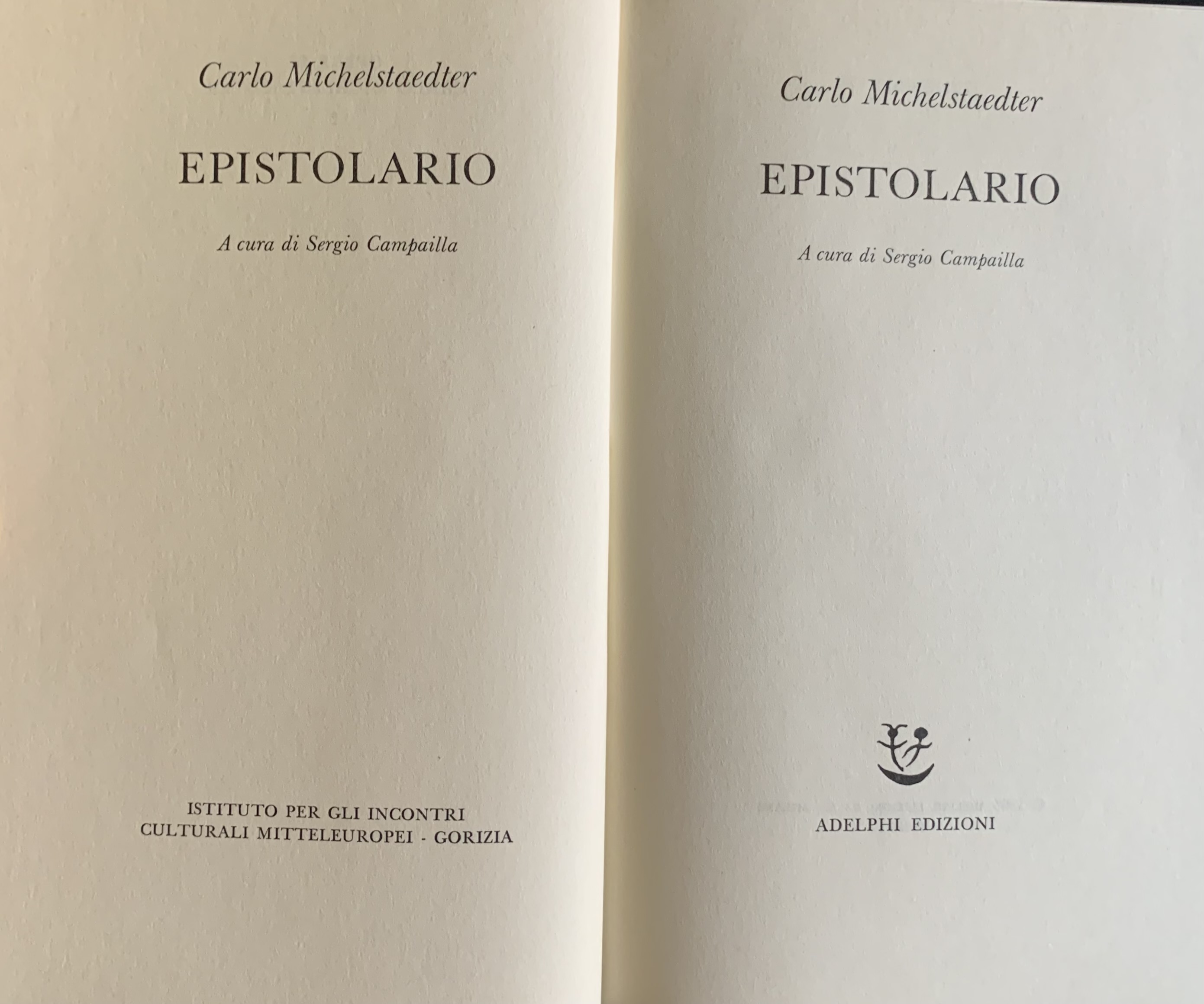 Michelstaedter, Carlo - Epistolario   [Adelphi Milano, 1983] - immagine 3