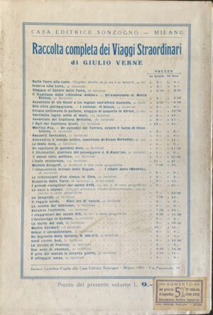 Verne, Giulio - Avventure del Capitano Hatteras   [Sonzogno Milano, 1929] - immagine 2