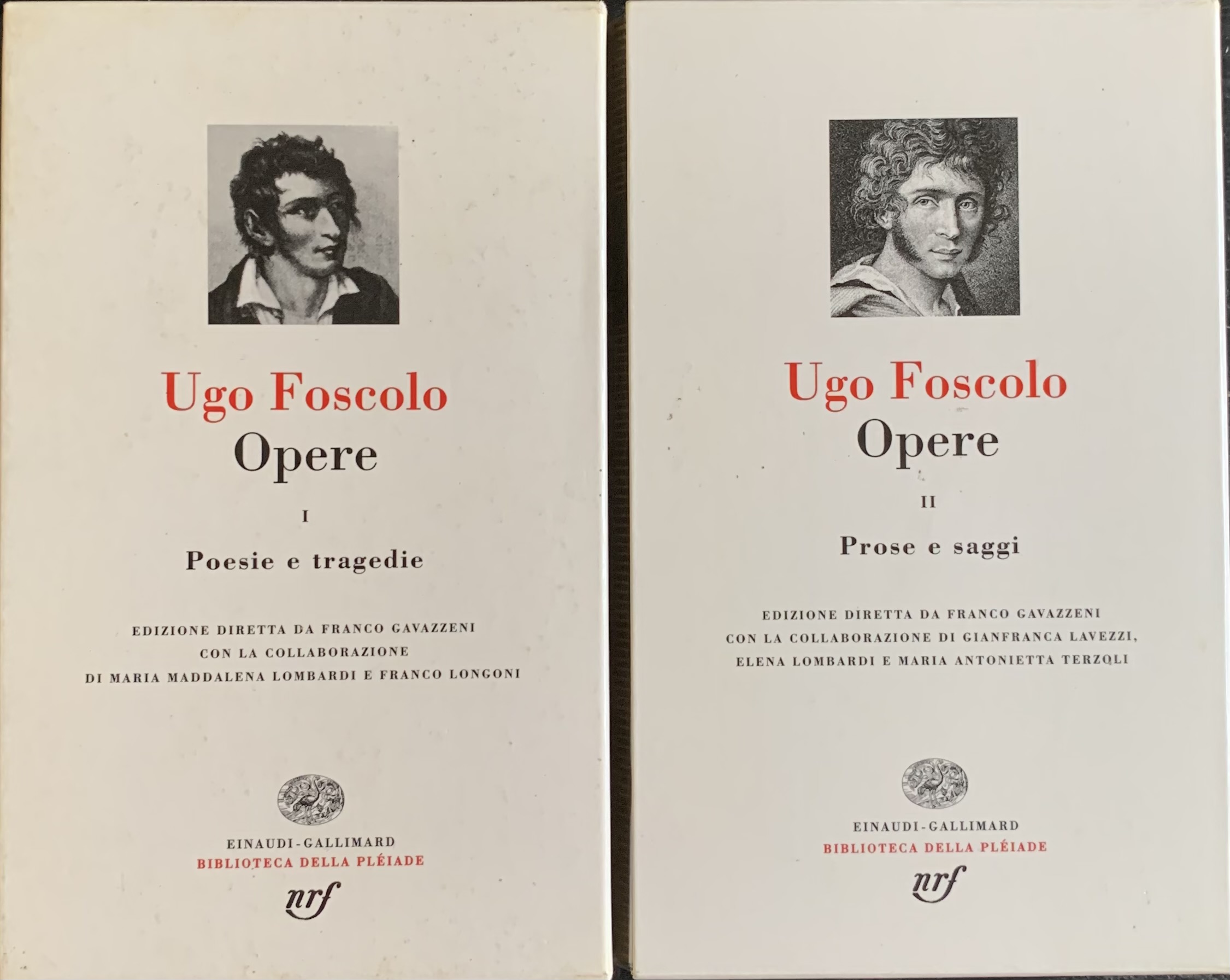 Foscolo, Ugo - Opere. 2 volumi   [Einaudi Torino, 1994-1995] - immagine 1