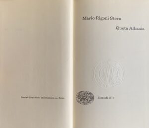 Rigoni Stern, Mario - Quota Albania   [Einaudi Torino, 1971] - immagine 3