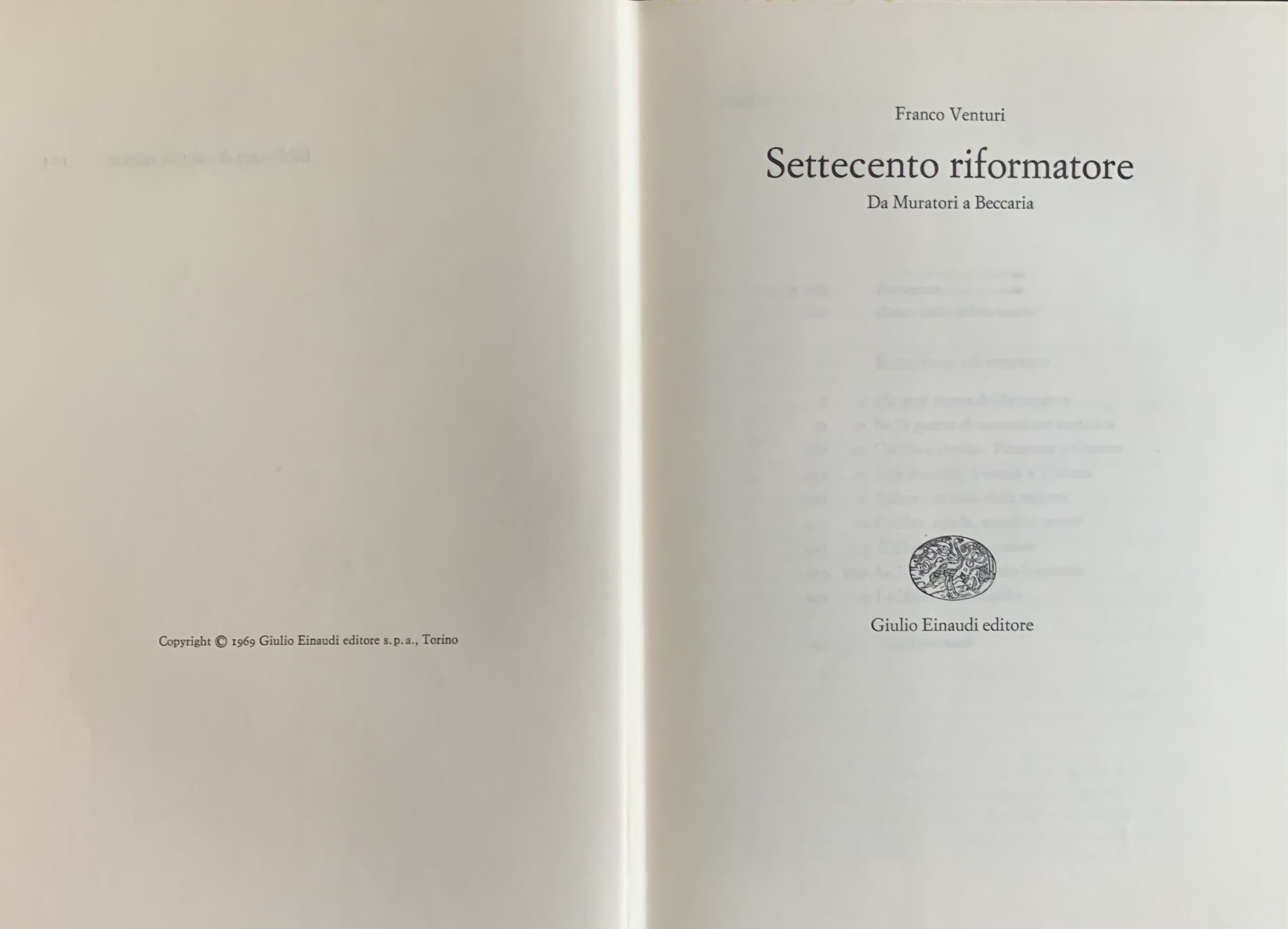 Venturi, Franco - Settecento riformatore. 7 tomi (Opera completa)   [Einaudi Torino, 1969-1990] - immagine 3