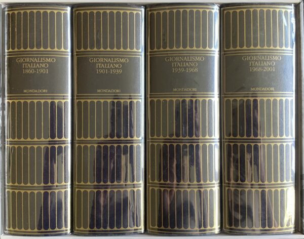 Contorbia, Franco (a cura di) - Giornalismo italiano 1860-2001. 4 volumi   [Mondadori Milano, 2009]