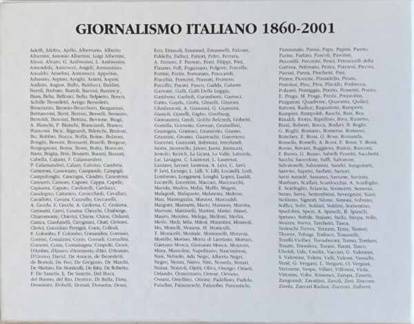 Contorbia, Franco (a cura di) - Giornalismo italiano 1860-2001. 4 volumi   [Mondadori Milano, 2009]