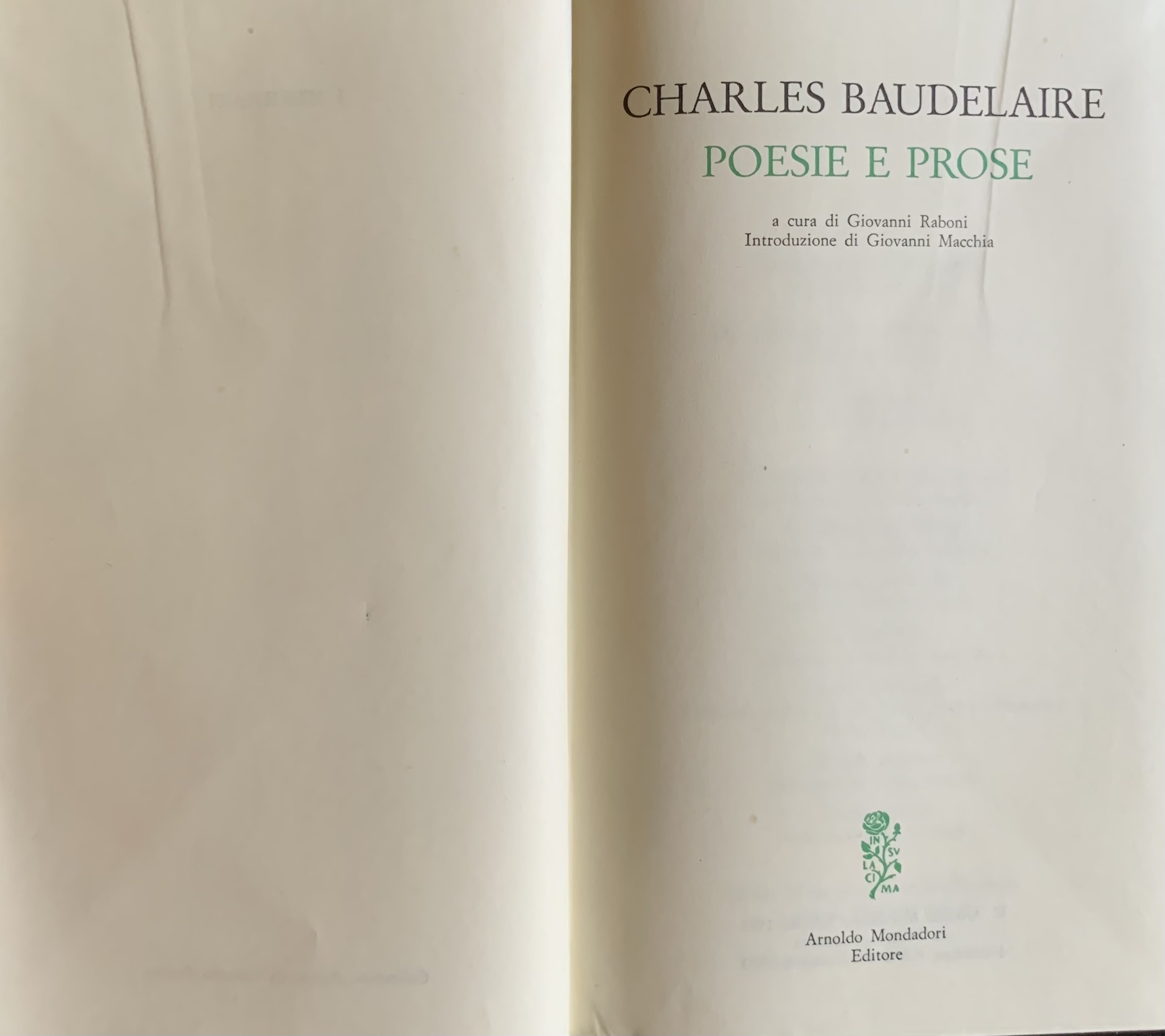 Baudelaire, Charles - Poesie e prose   [Mondadori Milano, 1973] - immagine 3