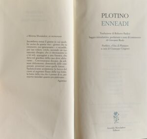 Plotino - Enneadi   [Mondadori Milano, 2002] - immagine 3