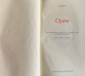 Esiodo - Opere   [Einaudi Torino, 1998] - immagine 3