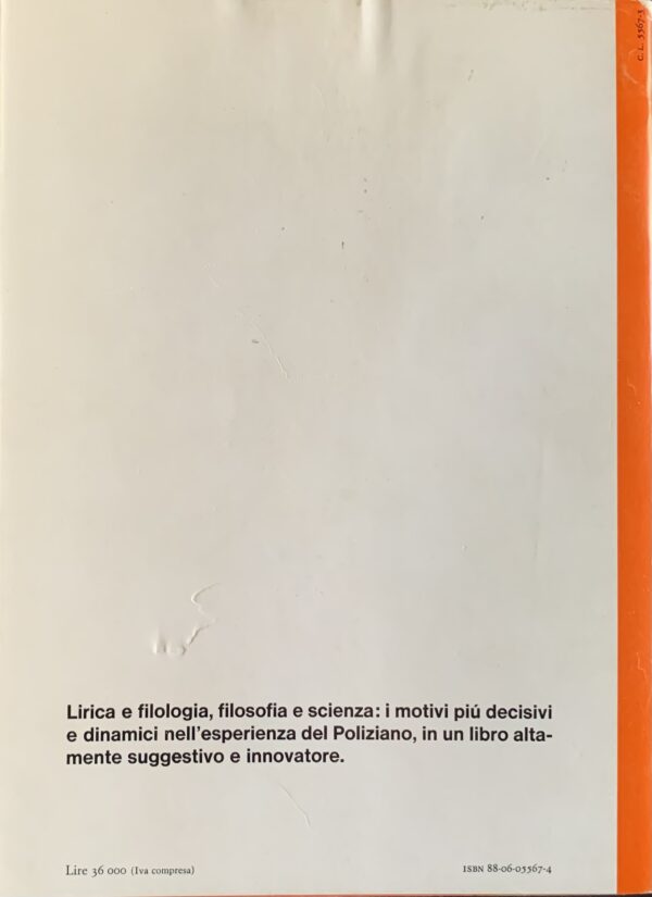 Branca, Vittore - Poliziano e l'umanesimo della parola   [Einaudi Torino, 1983]