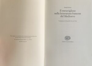 Poirion, Daniel - Il meraviglioso nella letteratura francese del Medioevo   [Einaudi Torino, 1988] - immagine 3