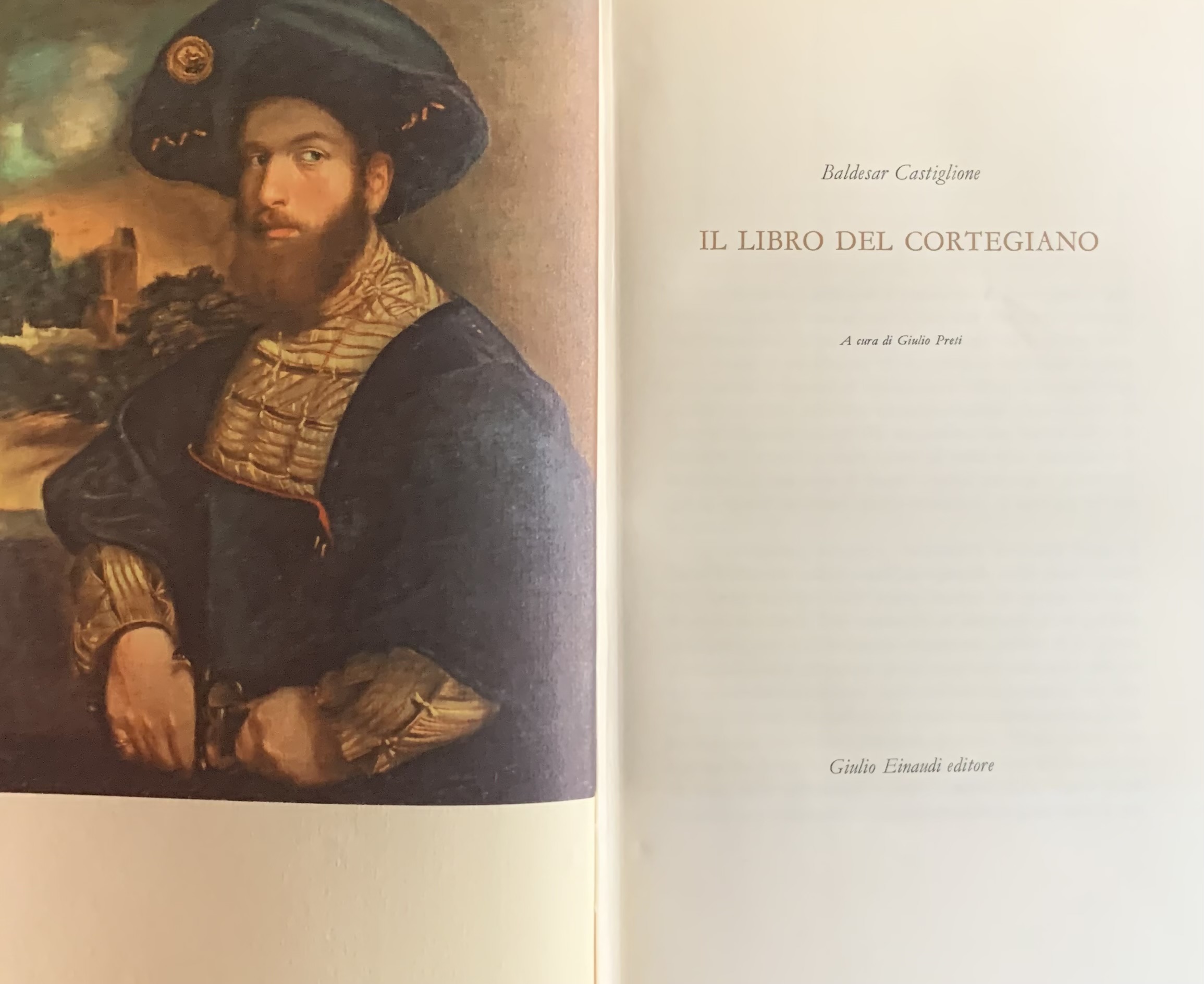 Castiglione, Baldesar - Il libro del Cortegiano   [Einaudi Torino, 1960] - immagine 3