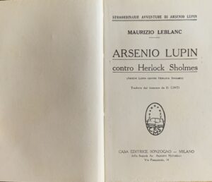 Leblanc, Maurice - Arsenio Lupin contro Herlock Sholmes   [Sonzogno Milano, 1928] - immagine 3