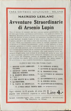 Leblanc, Maurice - Il segreto della guglia   [Sonzogno Milano, 1921] - immagine 2