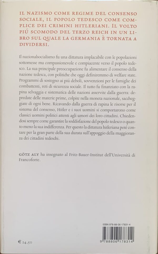 Aly, Gotz - Lo stato sociale di Hitler. Rapina, guerra e nazionalsocialismo   [Einaudi Torino, 2007]