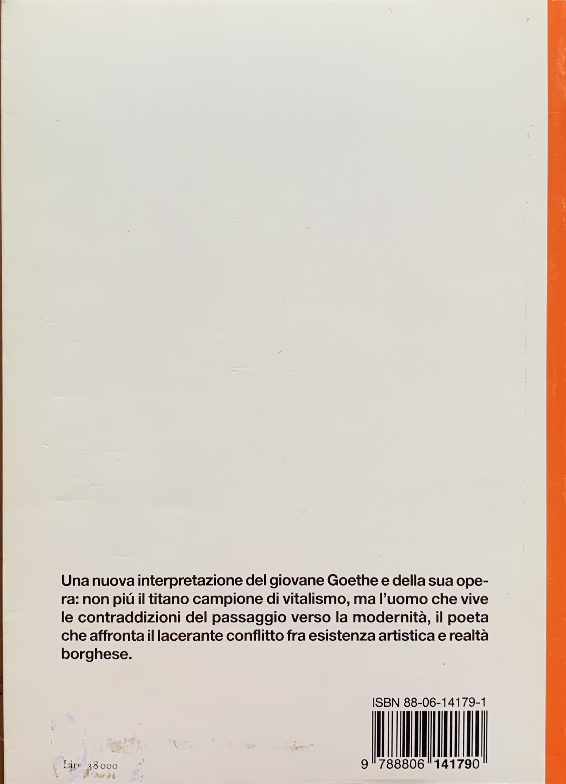 Baioni, Giuliano - Il giovane Goethe   [Einaudi Torino, 1996] - immagine 2