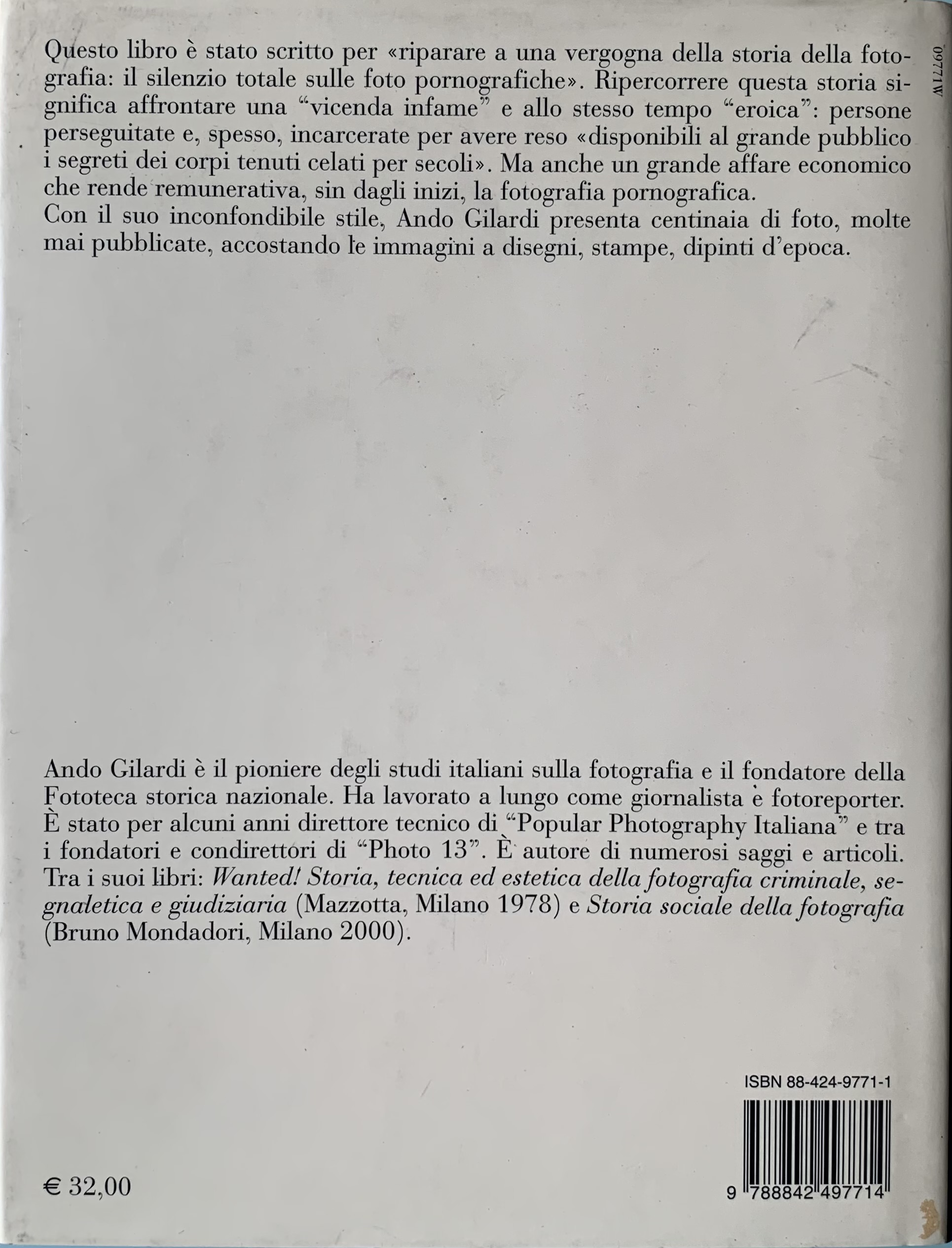 Gilardi, Ando - Storia della fotografia pornografica   [Bruno Mondadori Torino, 2002] - immagine 2