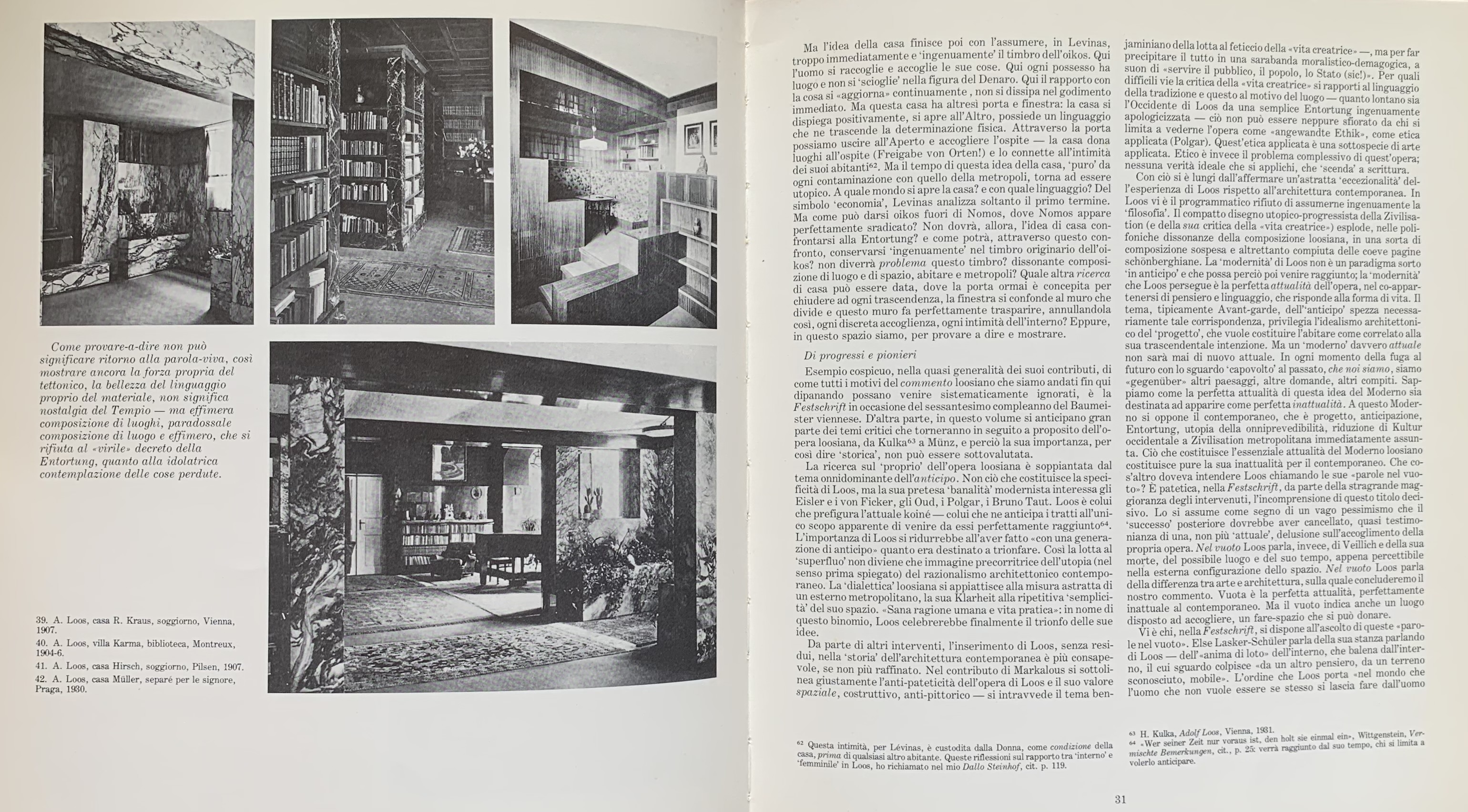 Cacciari, Massimo - Adolf Loos e il suo Angelo   [Electa Milano, 1981] - immagine 4