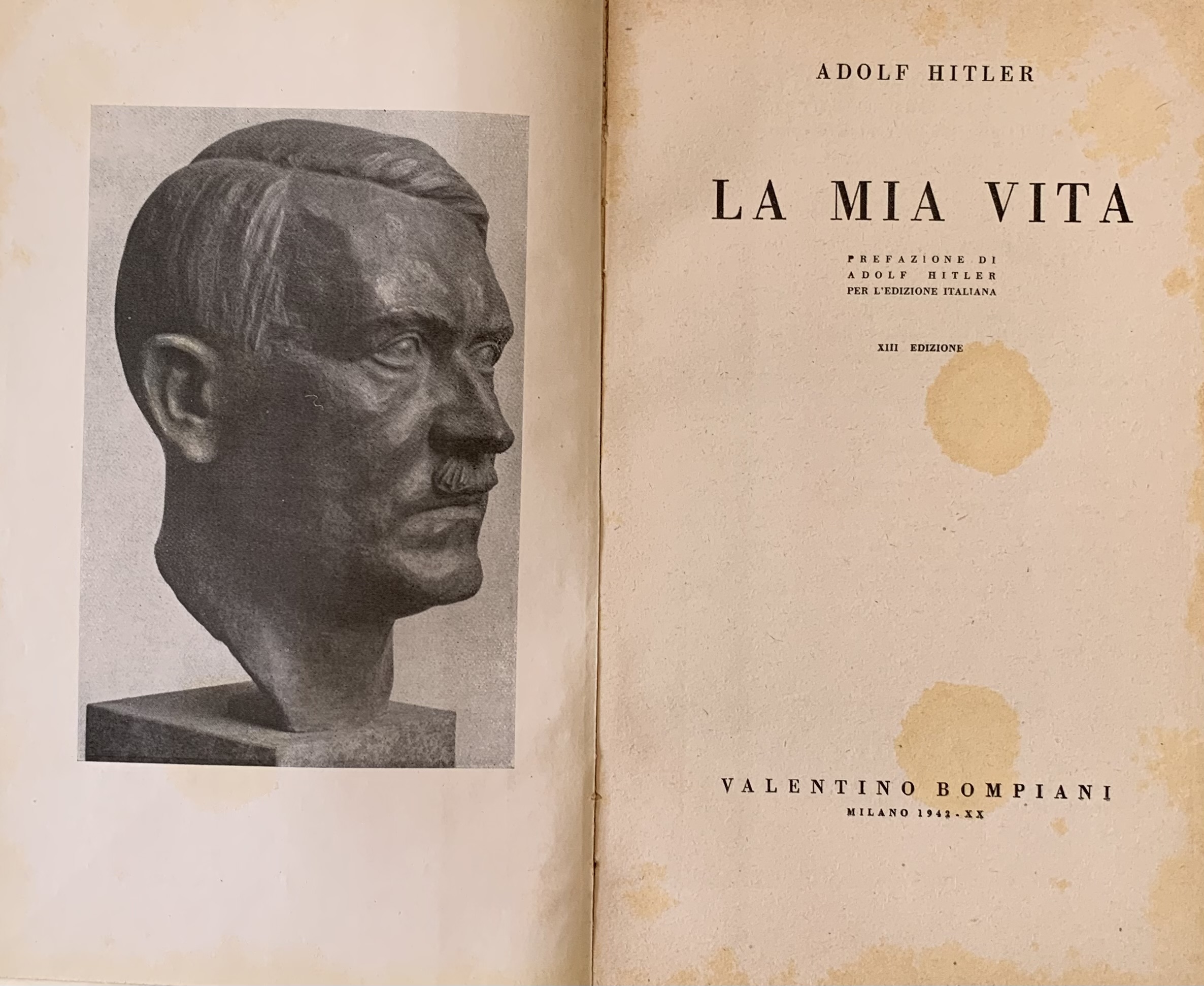 Hitler, Adolf - La mia vita   [Bompiani Milano, 1942] - immagine 3