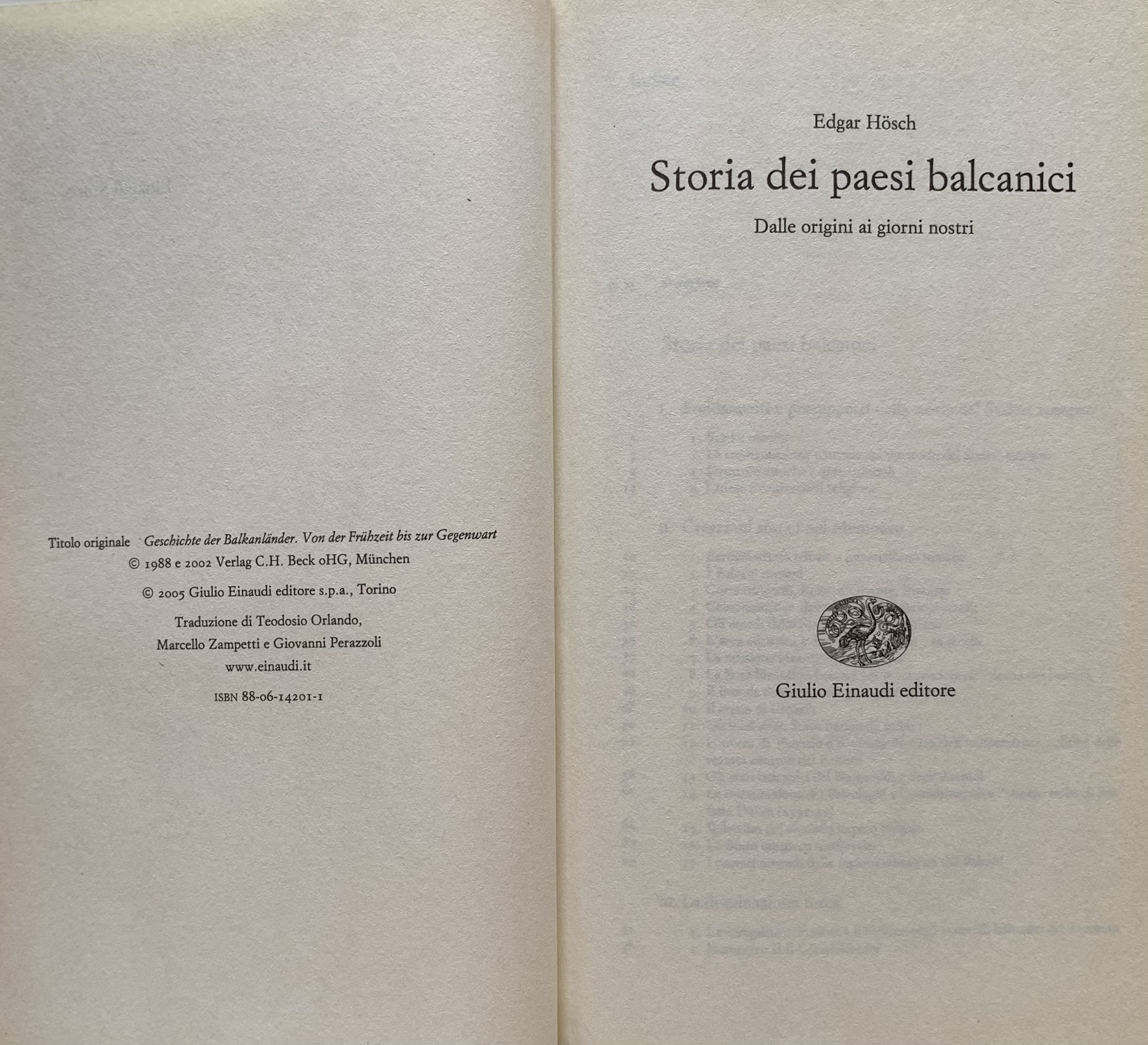 Hosch, Edgar - Storia dei paesi balcanici. Dalle origini ai giorni nostri   [Einaudi Torino, 2005]
