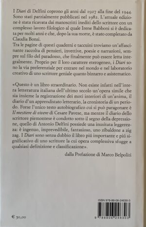 Delfini, Antonio - Diari   [Einaudi Torino, 2022] - immagine 2