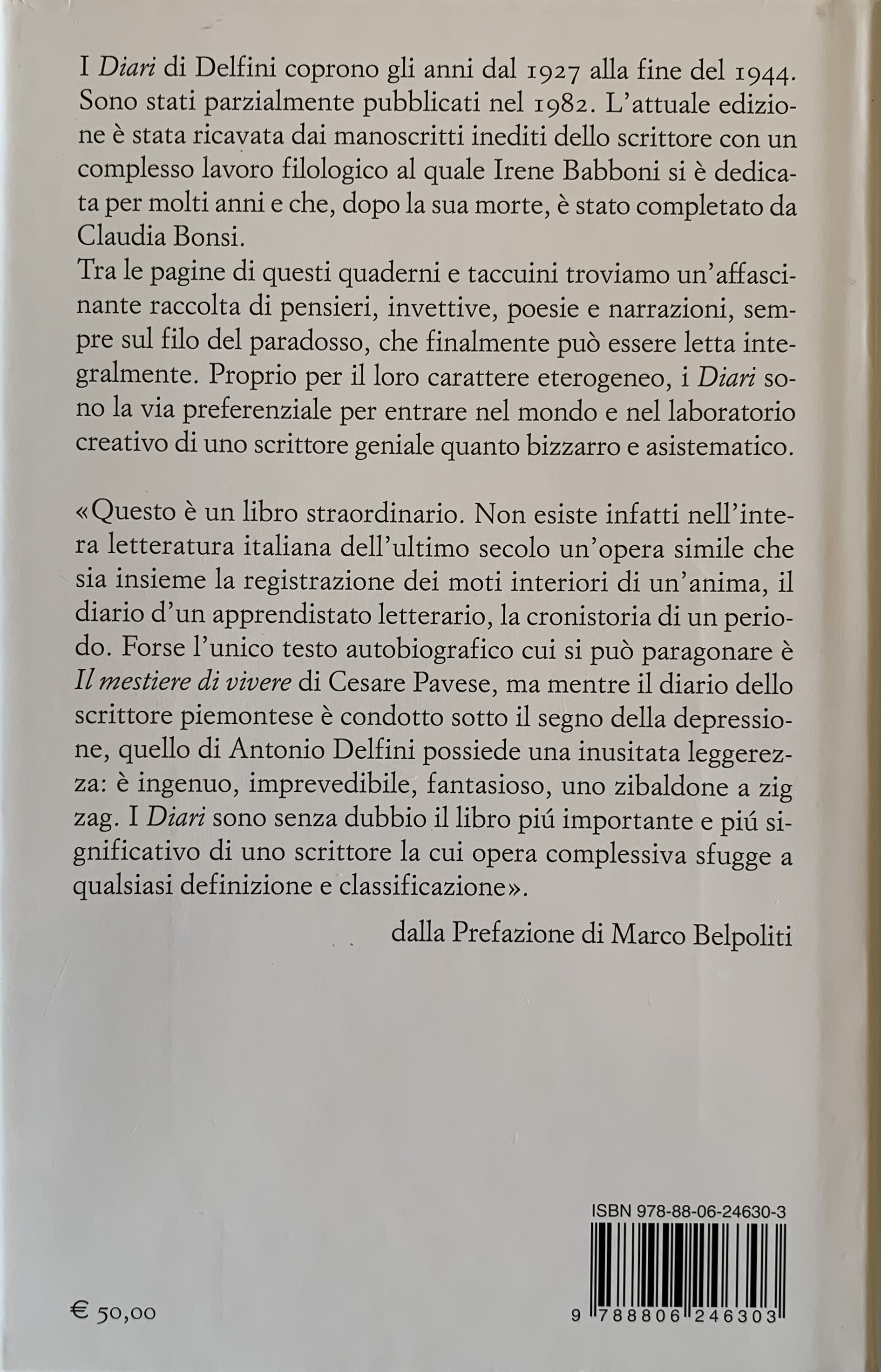Delfini, Antonio - Diari   [Einaudi Torino, 2022]